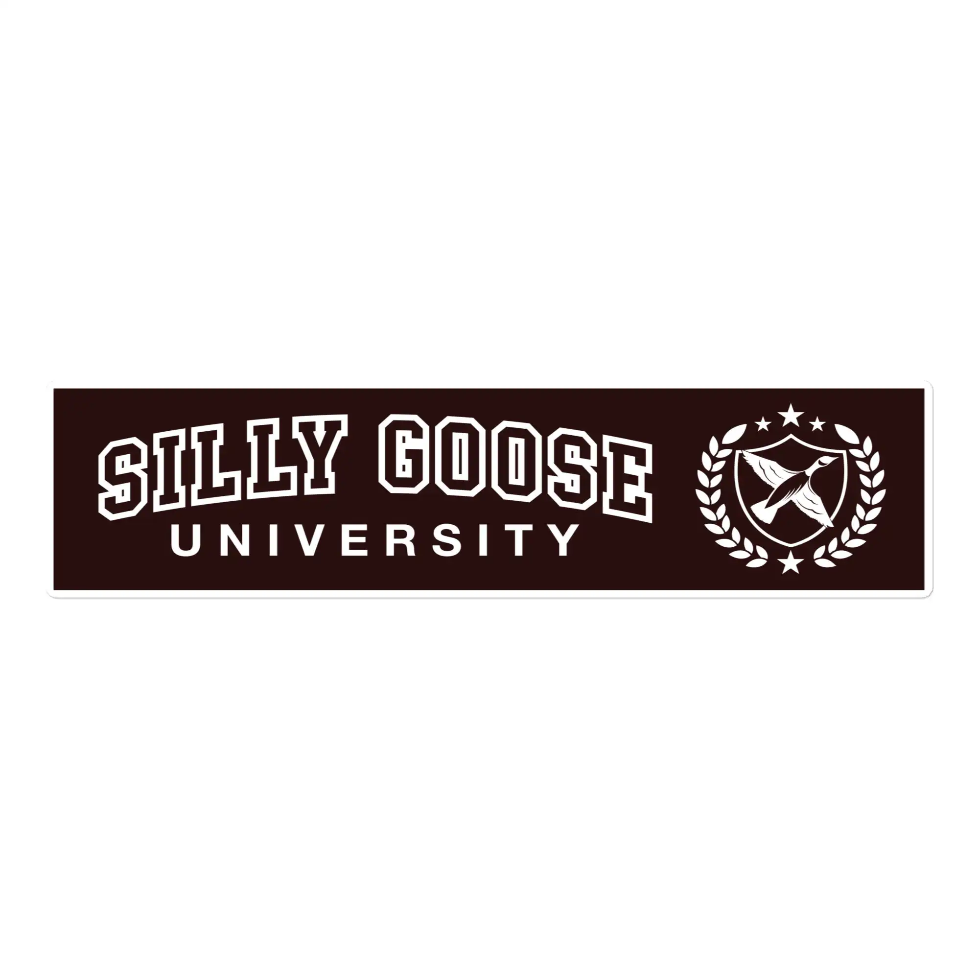 Silly Goose University Vinyl Bumper Sticker Silly Goose University Vinyl Bumper Sticker