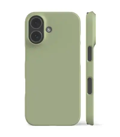 Solid Seedling Green Shockproof Phone Case