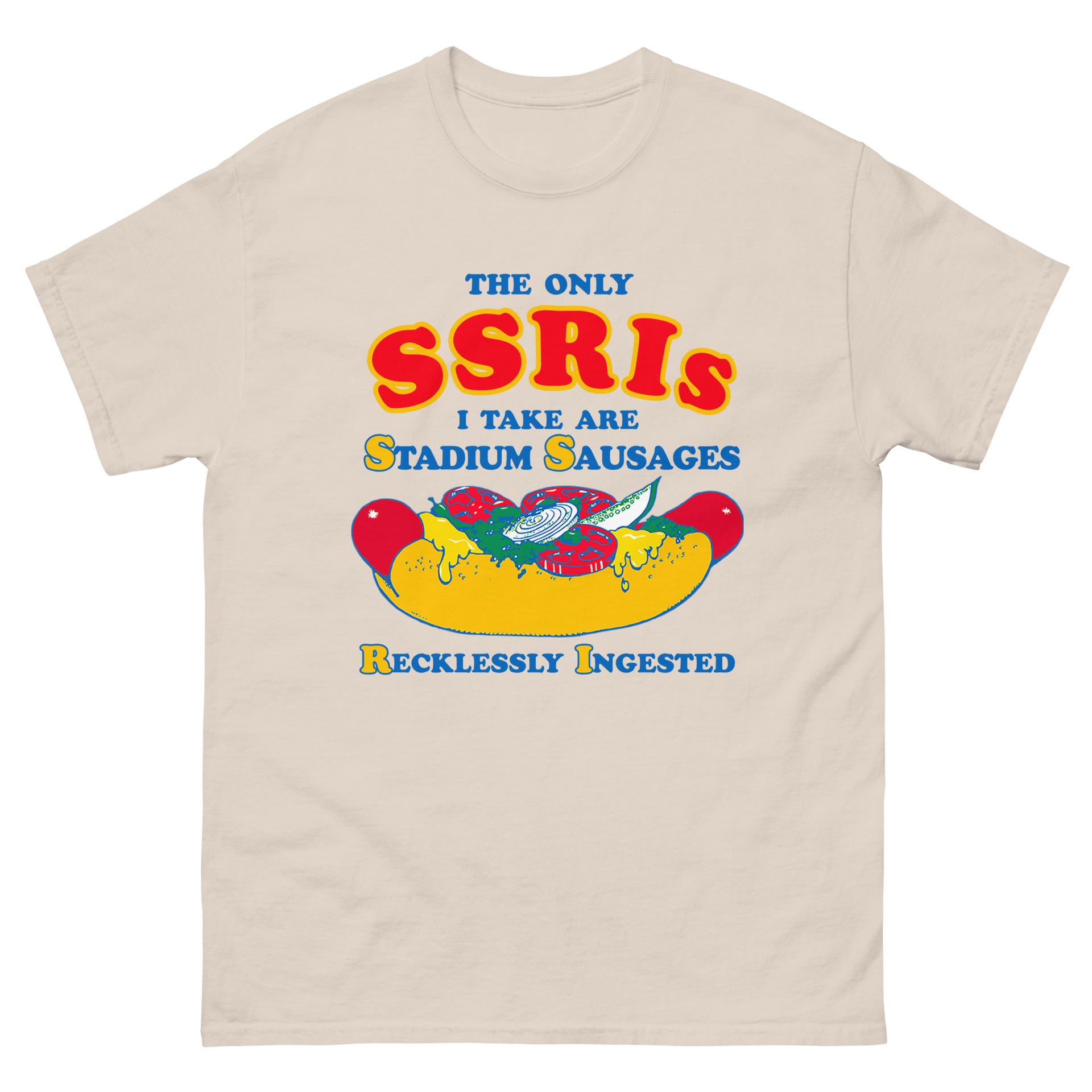 Stadium Sausages Recklessly Ingested Funny SSRI Shirt Stadium Sausages Recklessly Ingested Funny SSRI Shirt
