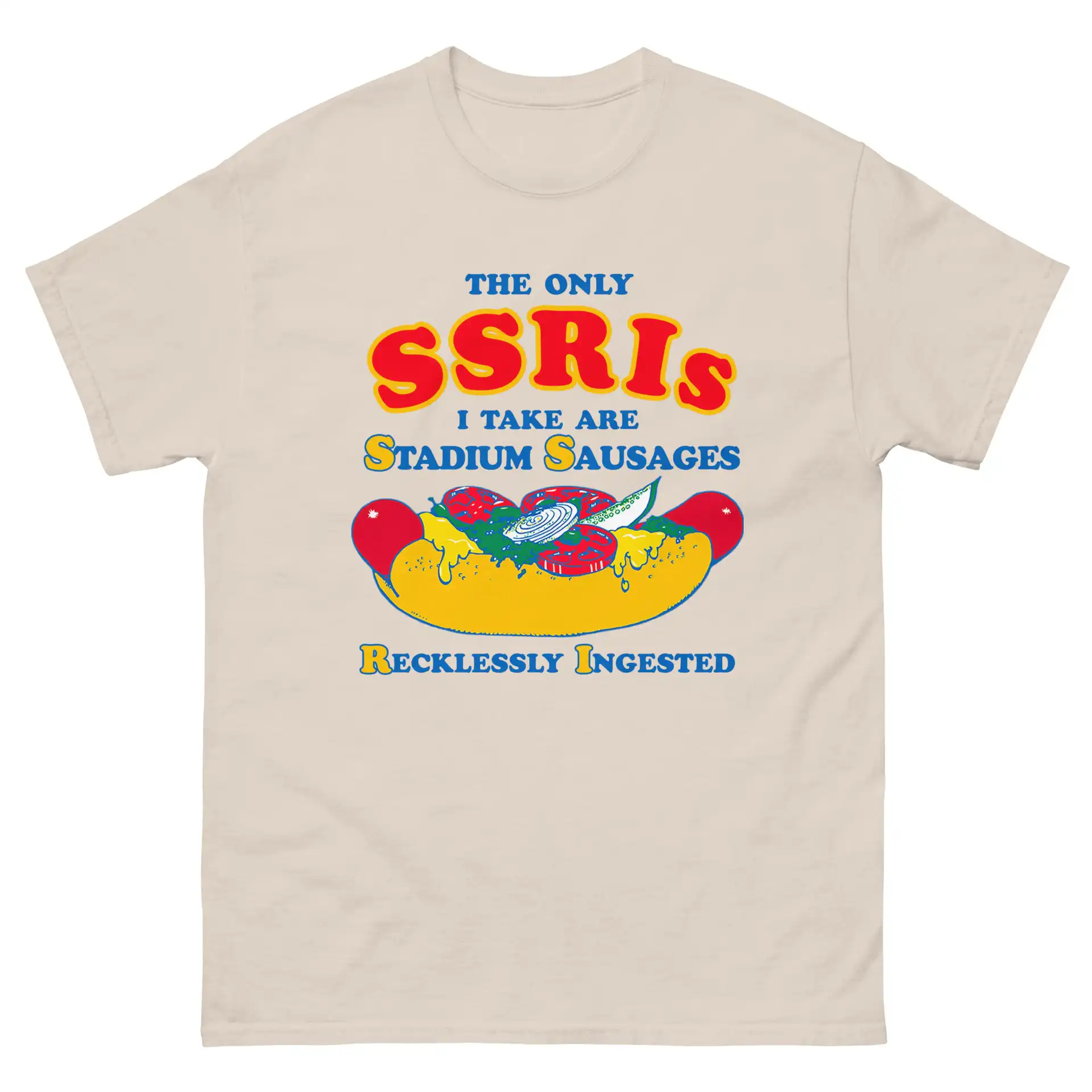 Stadium Sausages Recklessly Ingested Funny SSRI Shirt Stadium Sausages Recklessly Ingested Funny SSRI Shirt