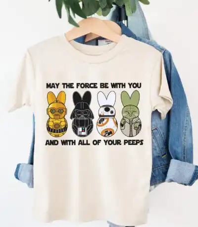 Star Wars Peeps T-shirt - Disney Easter Unisex Tee for Fun Celebrations