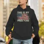 This Is My Pride Flag USA 4th of July 2 Sided Hoodie - Unique Design