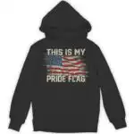 This Is My Pride Flag USA 4th of July 2 Sided Hoodie - Unique Design