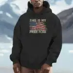 This Is My Pride Flag USA 4th of July 2 Sided Hoodie - Unique Design
