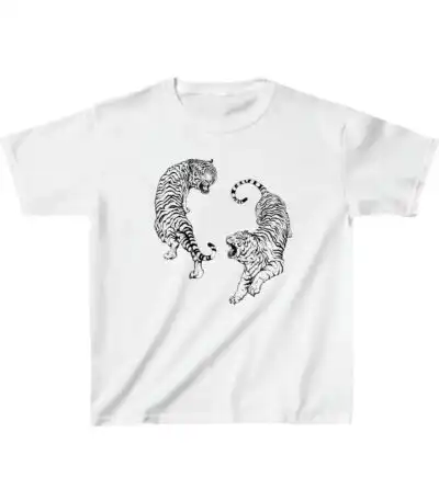 Tiger Graphic Baby Tee | Editorial Streetwear Edition