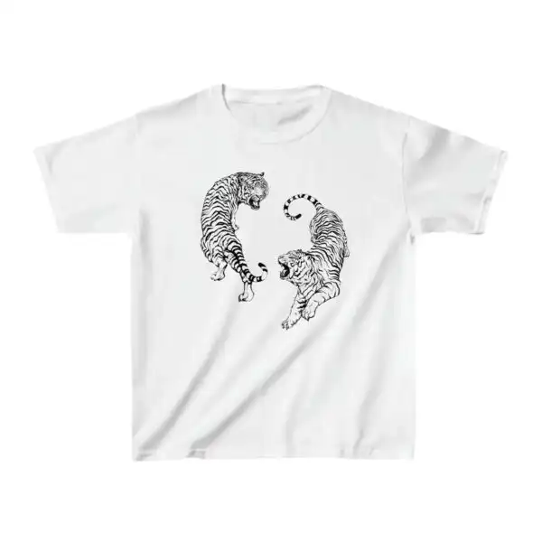 Tiger Graphic Baby Tee | Editorial Streetwear Edition
