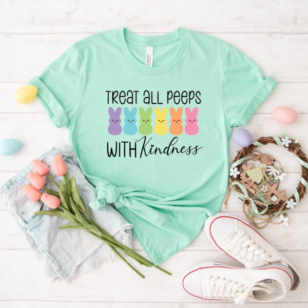 Treat All Peeps With Kindness Teacher Easter Shirt