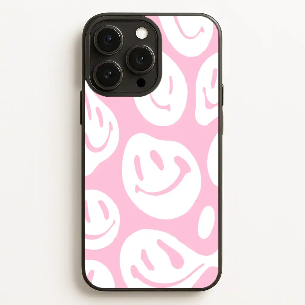 Trippn Smiley Pink Fun Smile Design Phone Case Trippn Smiley Pink Fun Smile Design Phone Case