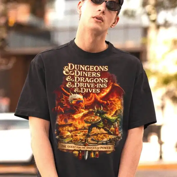 Vintage Dungeons & Dragons Drive-ins Divers D&D Shirt