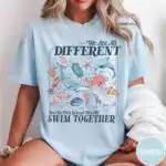 We All Swim Together Teacher School Shirt, Kindness Graphic Tee