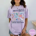 We All Swim Together Teacher School Shirt, Kindness Graphic Tee