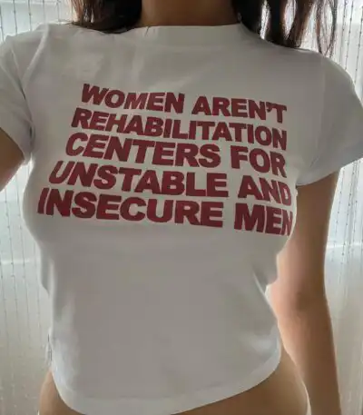 Women Aren't Rehabilitation Centers Feminist Baby Tee