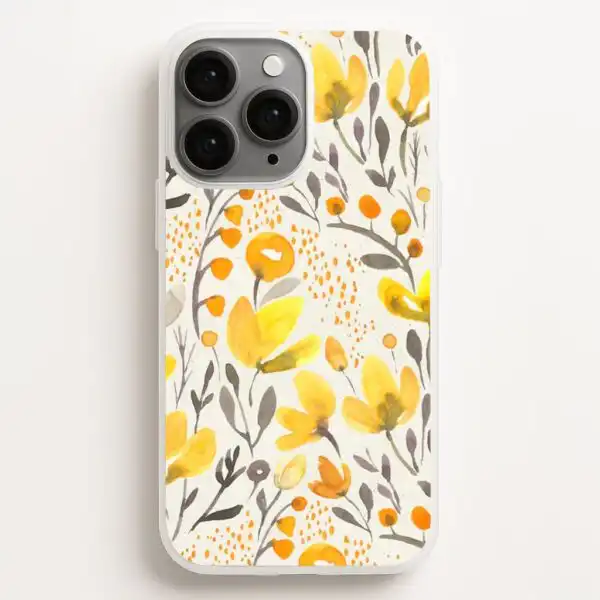 Yellow Field Floral iPhone Galaxy Pixel Phone Case