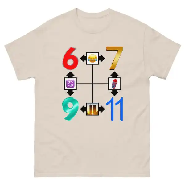 6-7, 69 & 9/11 Clean Version Graphic Shirt