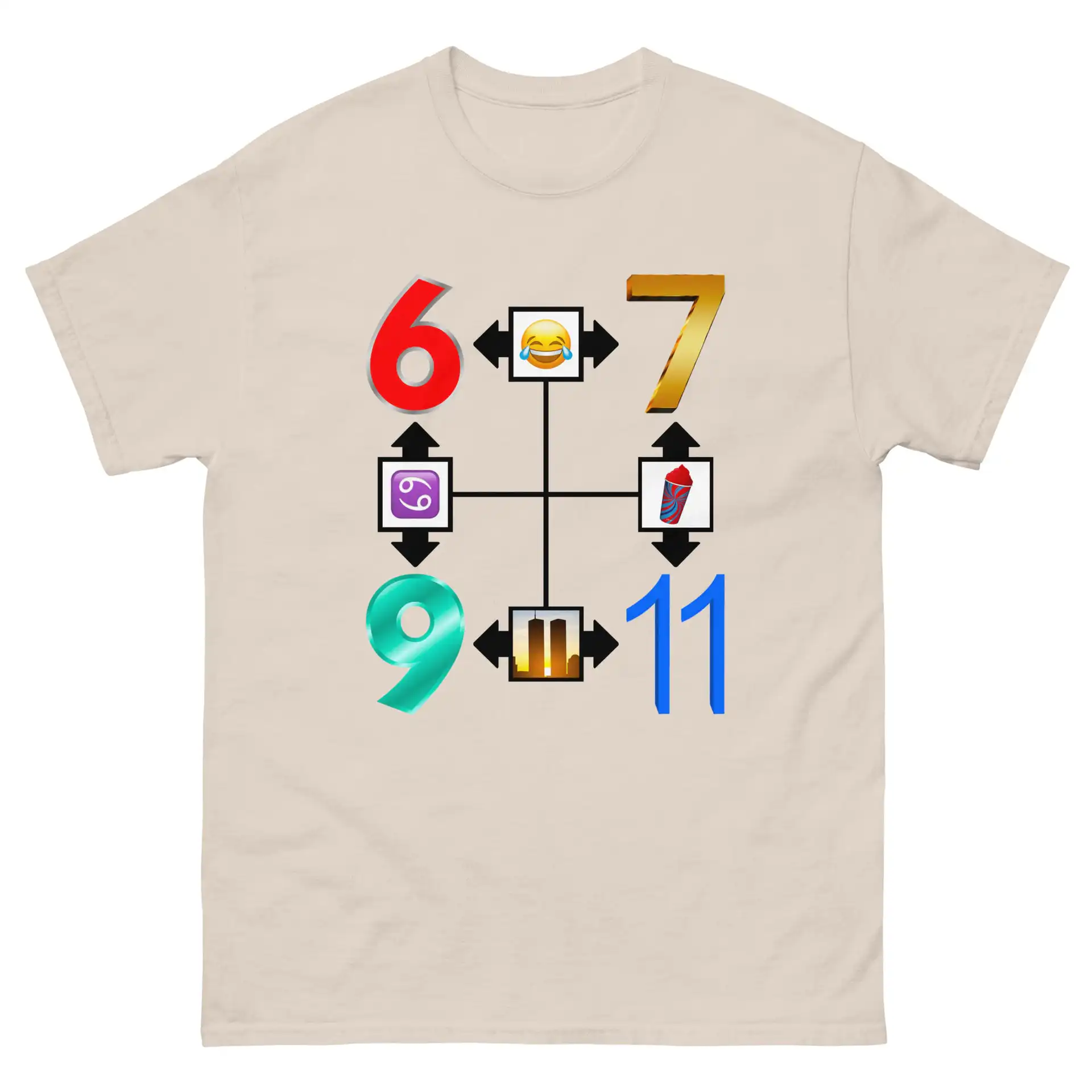 6-7, 69 & 9/11 Clean Version Graphic Shirt 6-7, 69 & 9/11 Clean Version Graphic Shirt