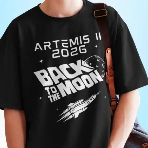 Artemis II 2026 Back to the Moon Retro Lunar Mission Shirt