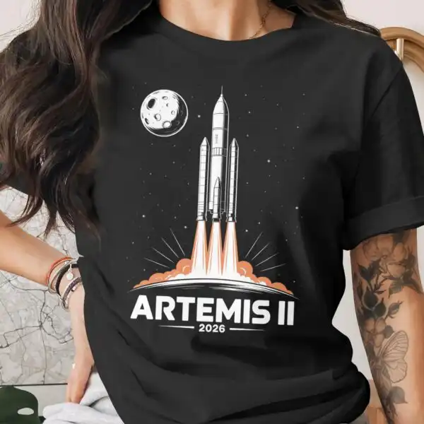 Artemis II 2026 Moon Mission Space Exploration Shirt