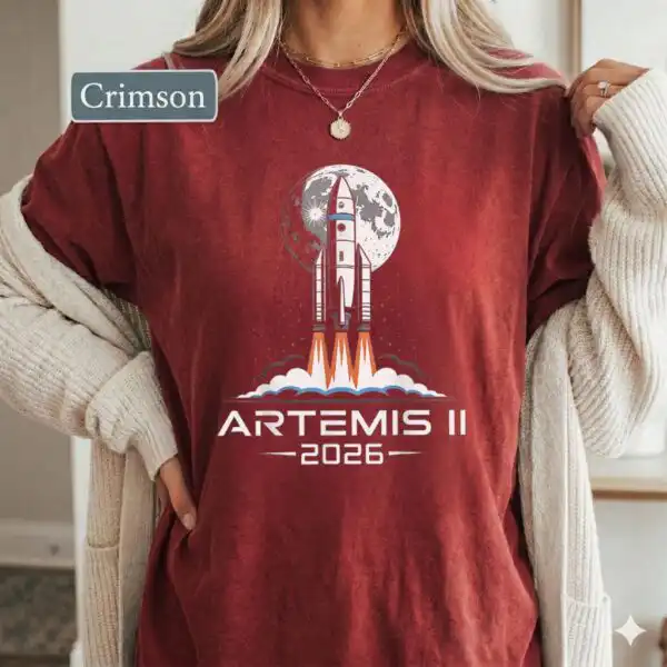 Artemis II Moon Launch 2026 NASA Space Fan Shirt