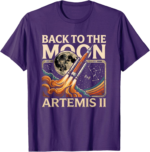 Artemis II Return to the Moon 2026 Retro Space Shirt