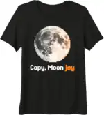 Copy Moon Joy Pixel Art Retro Moon Premium Tri-Blend Shirt