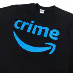 Crime Prime T-Shirt Black Heavy Regular Cut Screenprint Shirt