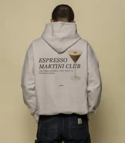 Espresso Martini Club Unisex Box Fit Heavy Blend Hoodie