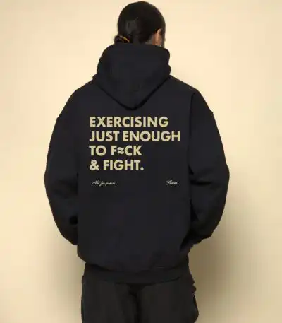 Exercising Just Enough to F*ck & Fight Unisex Hoodie