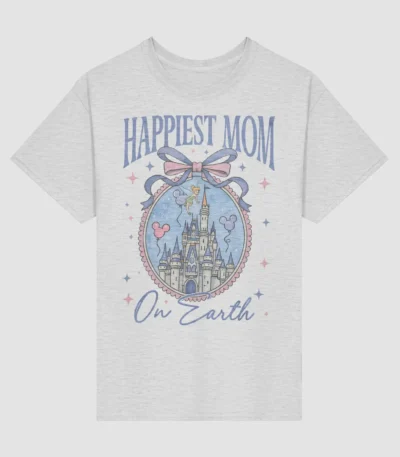 Happiest Mom On Earth Retro Magical Castle Mother’s Day Shirt