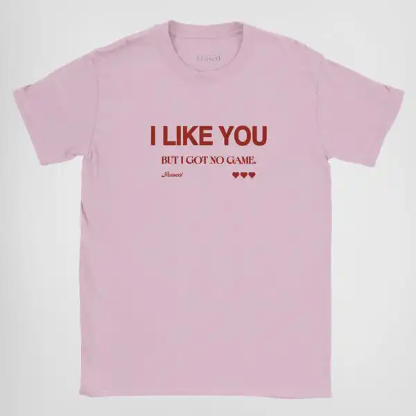 I like you but I got no game Women’s Cropped Graphic Baby Tee