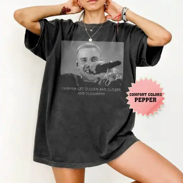 Justin Bieber Live Daisies Comfort Colors Retro Tour 2026 Shirt