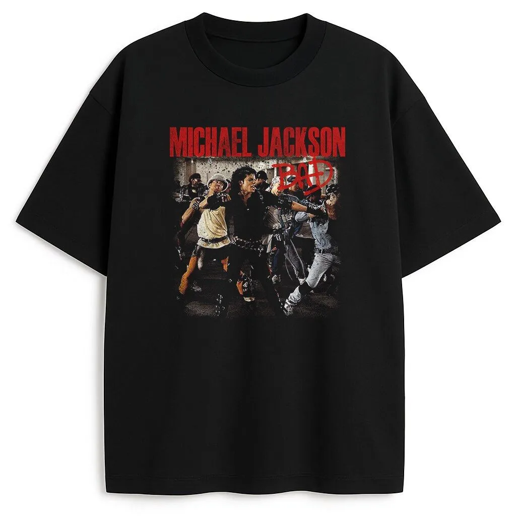 Michael Jackson Bad Vintage 100% Cotton Unisex Shirt Michael Jackson Bad Vintage 100% Cotton Unisex Shirt