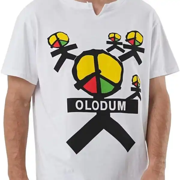 Men’s Women’s T-Shirt Cotton Soft Loose Olodum Anti-War Shirt