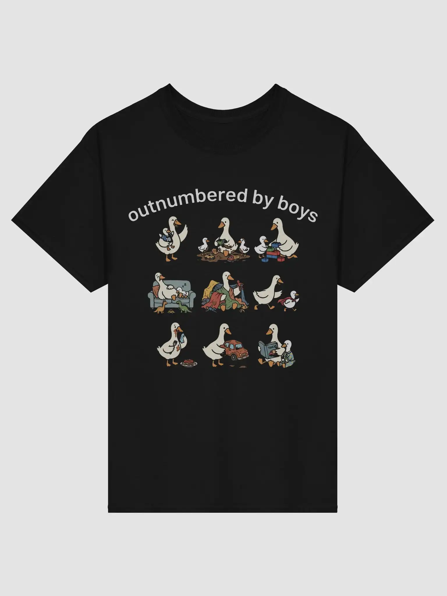 Outnumbered by Boys Duck Mom Funny Boy Mom Shirt Outnumbered by Boys Duck Mom Funny Boy Mom Shirt