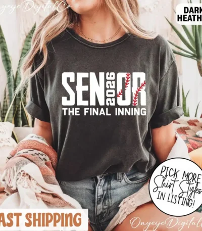 Senior 2026 Baseball Graduation – The Final Inning Shirt