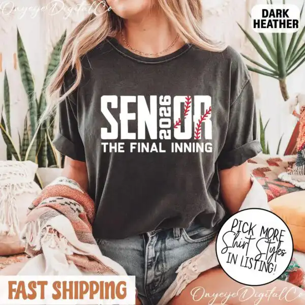 Senior 2026 Baseball Graduation – The Final Inning Shirt