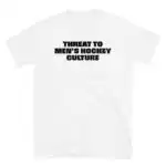 Threat To Men’s Hockey Culture Funny Women’s Shirt