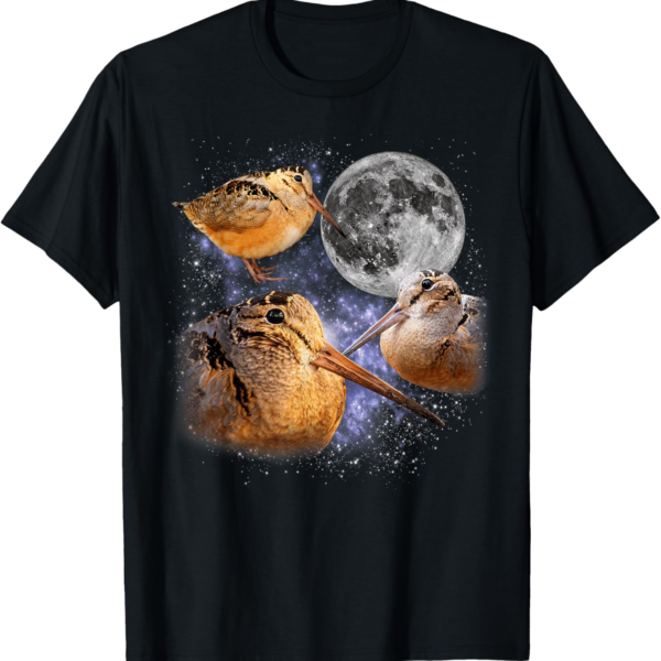 Three Meep Bird American Woodcock Howling At The Moon Shirt