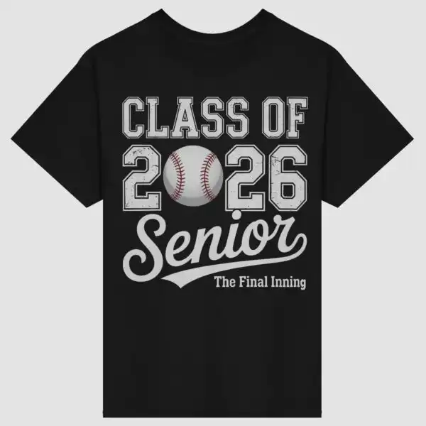 Vintage Class of 2026 Senior Baseball Final Inning Shirt