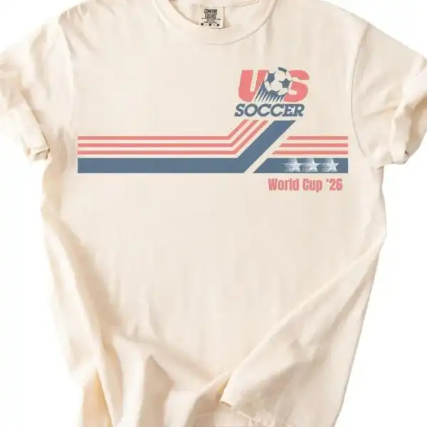 Vintage US Soccer World Cup 2026 T-Shirt Retro 80s Shirt