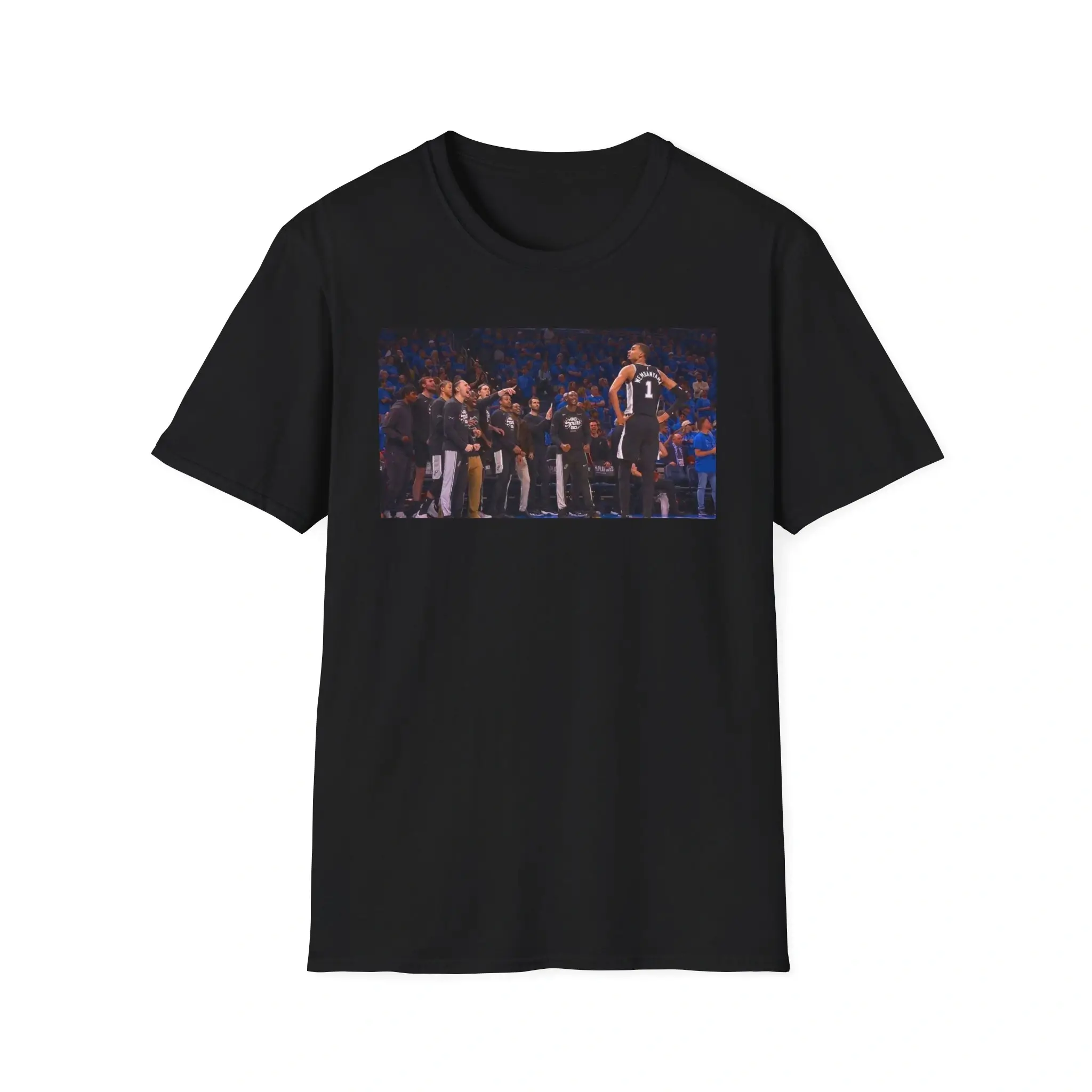 Wembanyama Spurs Game 1 Win vs Thunder Bench Reaction Shirt Wembanyama Spurs Game 1 Win vs Thunder Bench Reaction Shirt