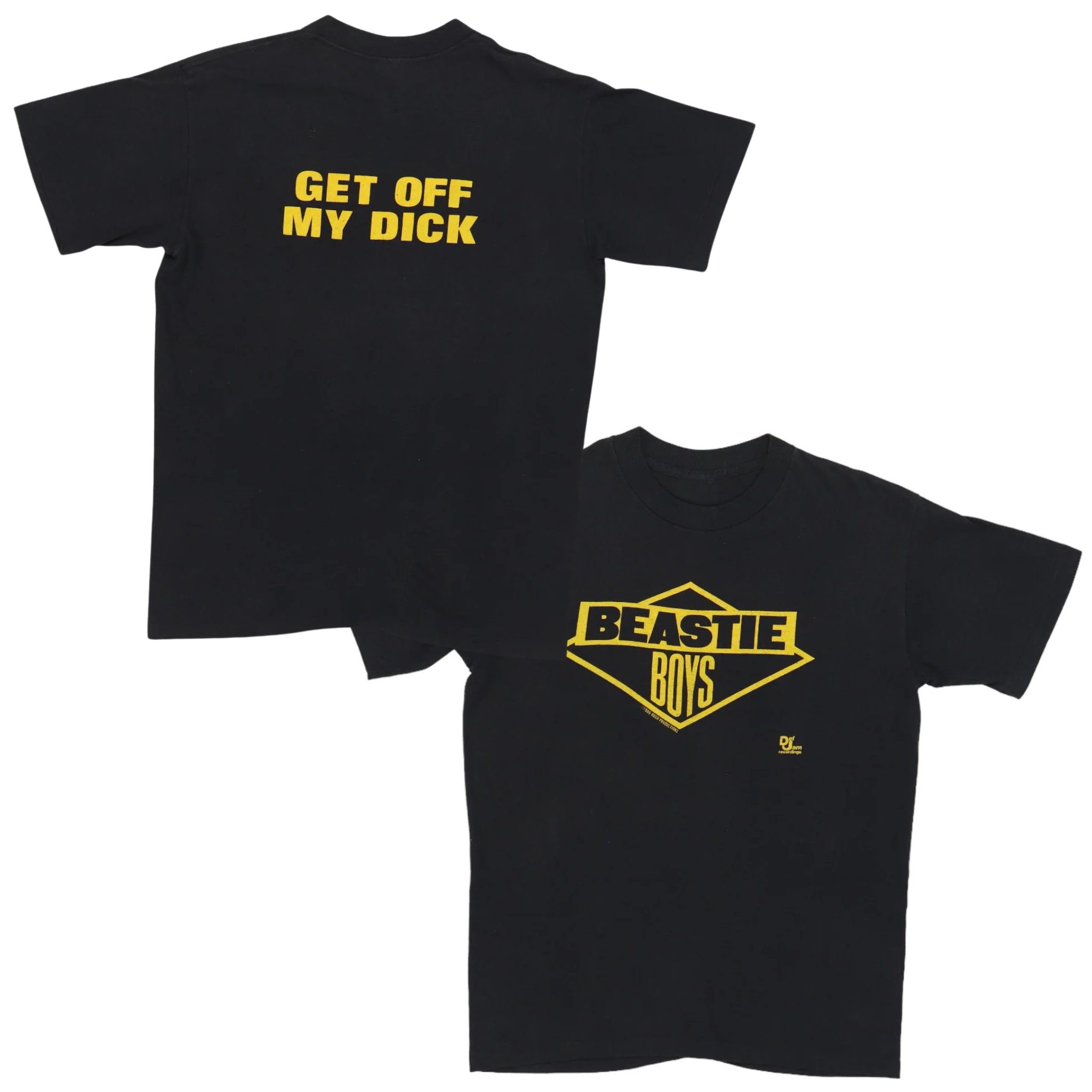 1986 Beastie Boys Get Off My D*ck 2-Sided Black All Sizes Shirt 1986 Beastie Boys Get Off My D*ck 2-Sided Black All Sizes Shirt