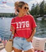 1776 250th Anniversary Patriotic Floral Shirt