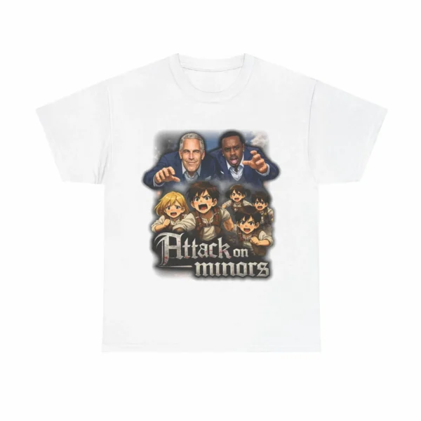 Attack on minors. Dark Humor Shirt — Anime Satire