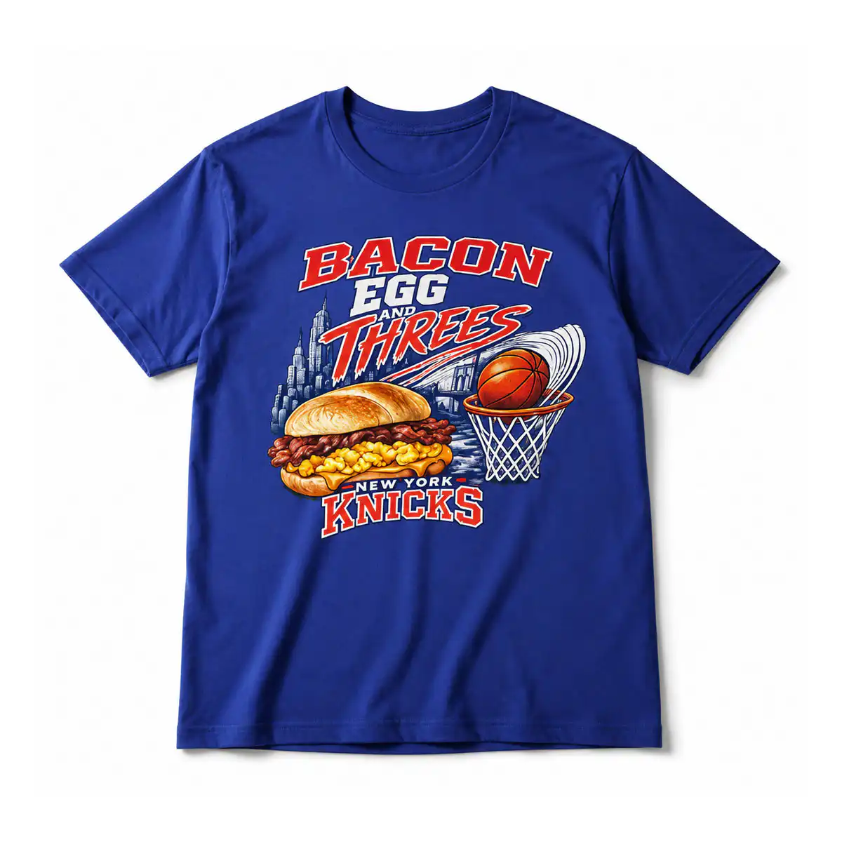 Bacon Egg and Threes New York Knicks Game Day Shirt Bacon Egg and Threes New York Knicks Game Day Shirt