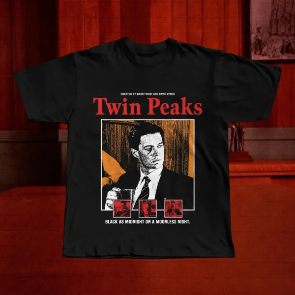 Black as Midnight on a Moonless Night Twin Peaks Cooper Shirt