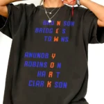 Brunson Bridges Towns Knicks Roster Names Graphic Shirt