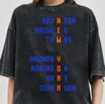 Brunson Bridges Towns Knicks Roster Names Graphic Shirt