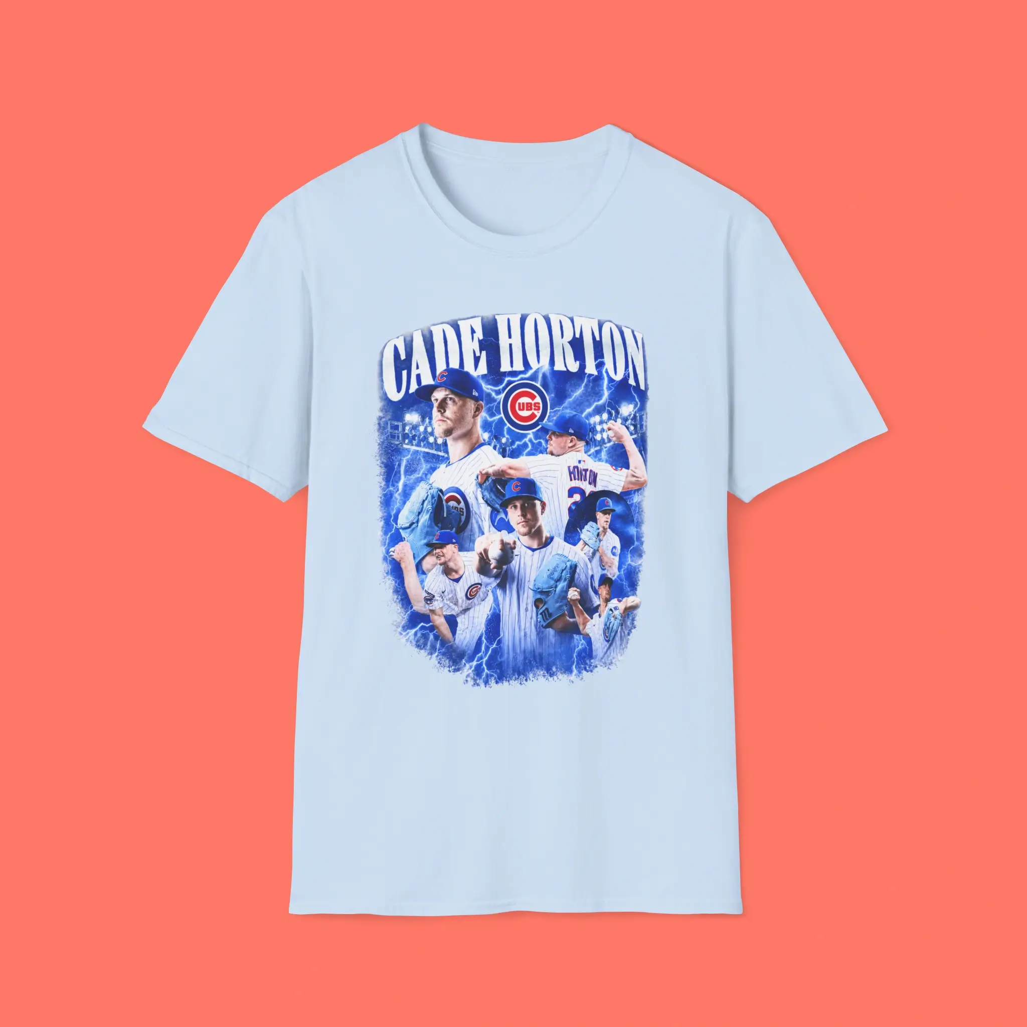 Chicago Cubs Cade Horton Lightning Pitcher Tribute Shirt Chicago Cubs Cade Horton Lightning Pitcher Tribute Shirt