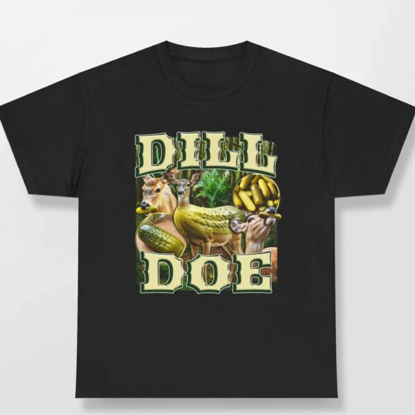 Dill Doe Vintage Retro Pickle Deer Graphic Shirt