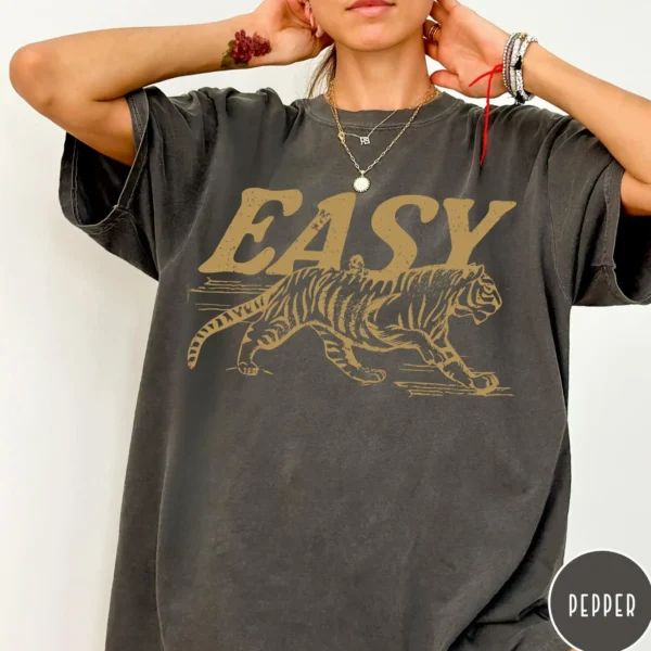 Easy Tiger Vintage Distressed Boho Graphic Shirt